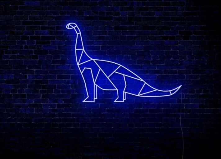 Brontosaurus Dinosaur LED Neon Sign