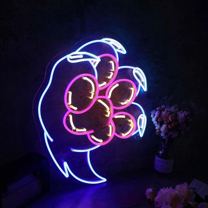 Bear Claw Custom Neon Sign