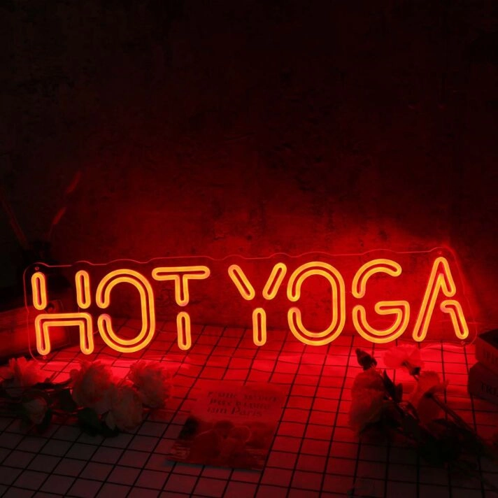 Hot Yoga Red Neon Sign