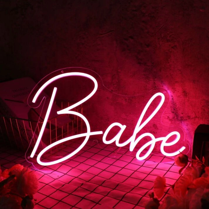 Babe Red Custom Neon Sign