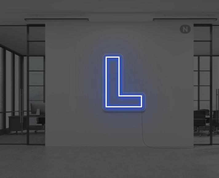 Neon Letter L