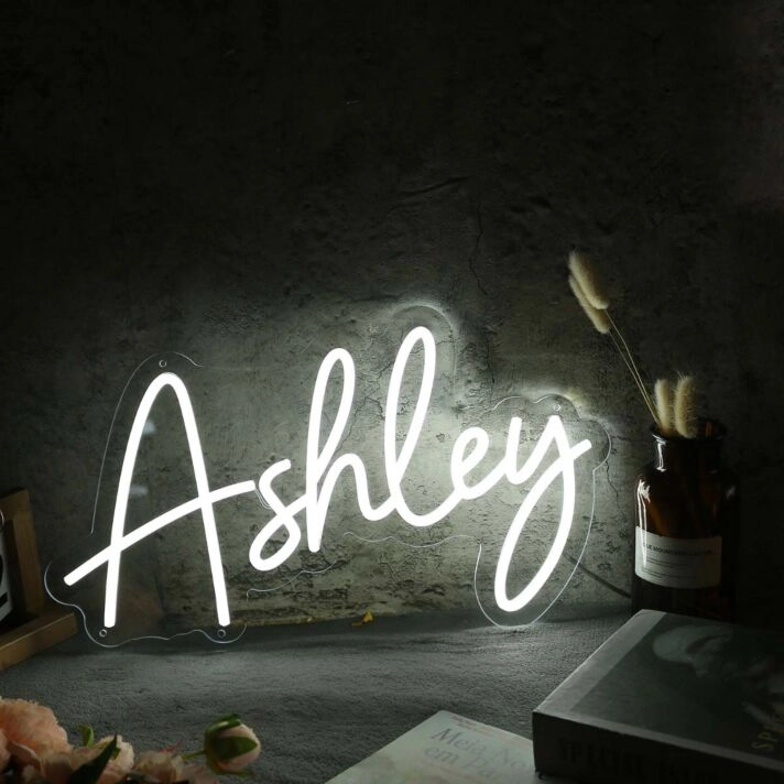 Ashley White Name Neon Sign