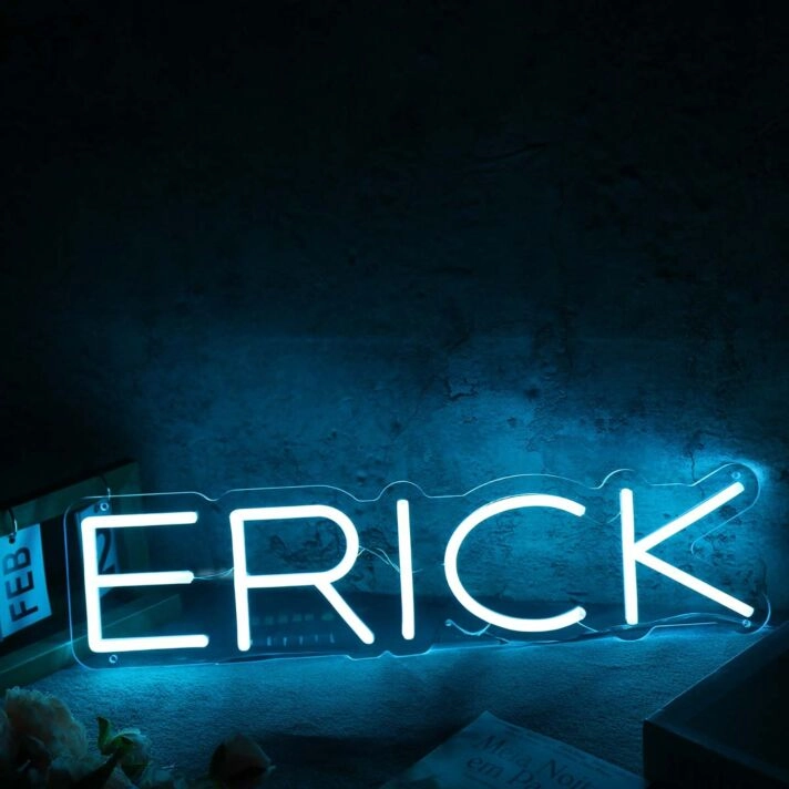 Erick Blue Name Neon Sign