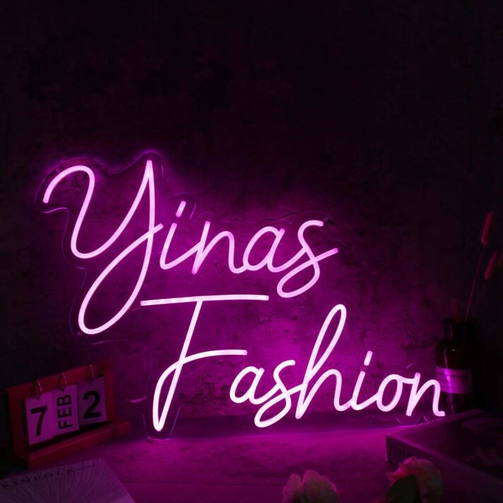 Yinas Fashion purple Custom Neon Sign