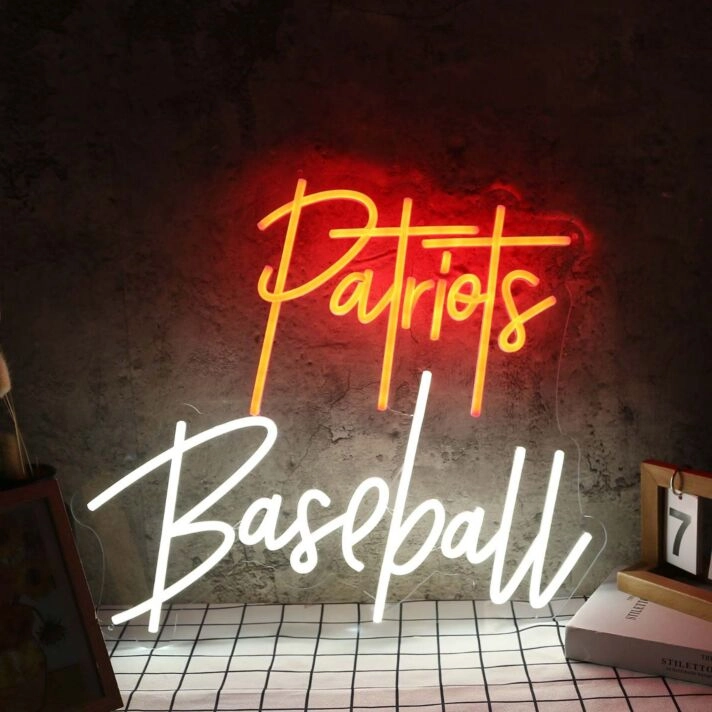 Patriots Baseball Custom Neon Sign