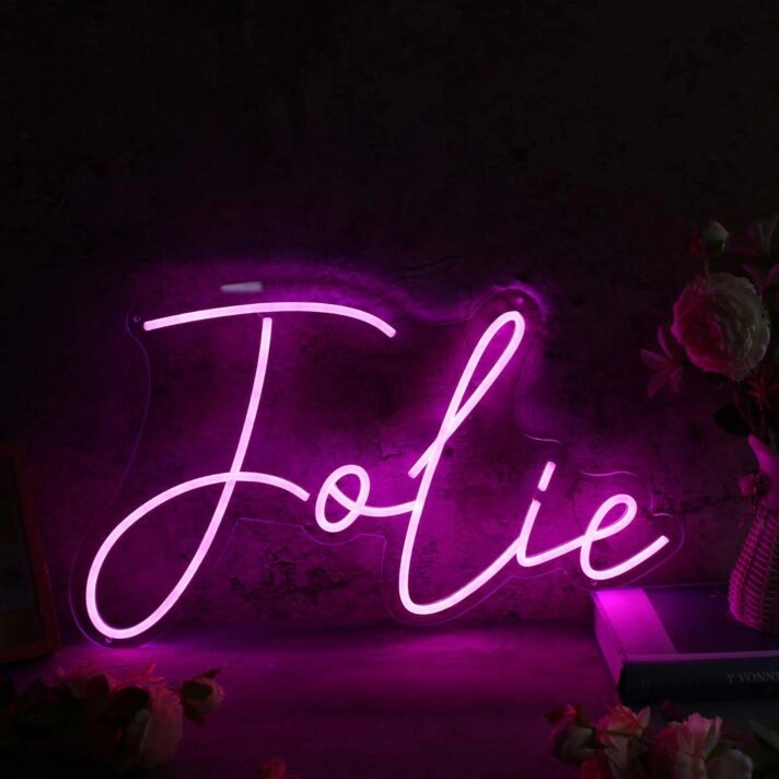 Folie Pink Custom Neon Sign