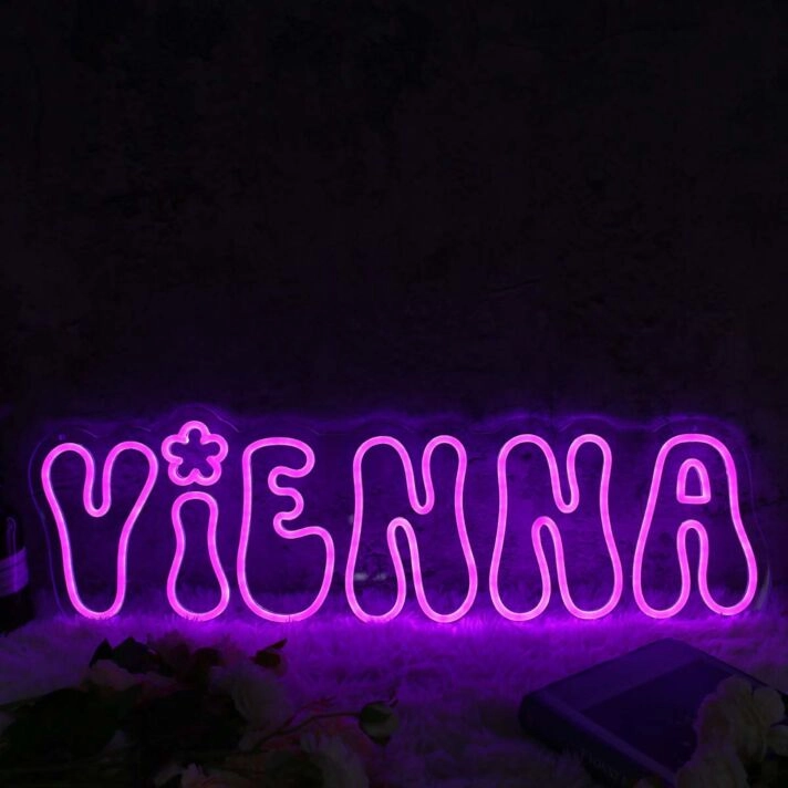 Vienna Purple Neon Sign
