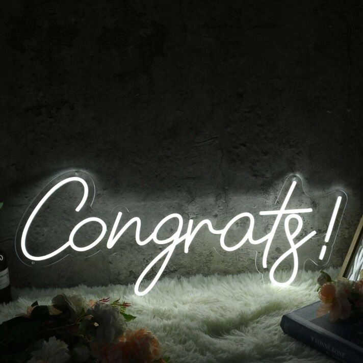 Congrats Custom LED Neon Sign