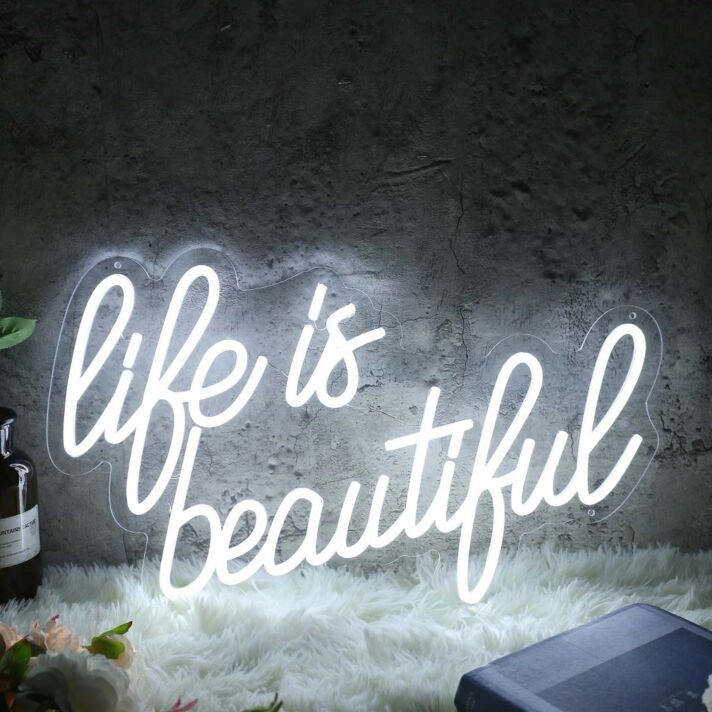 Life Is Beautiful Custom Neon Sign