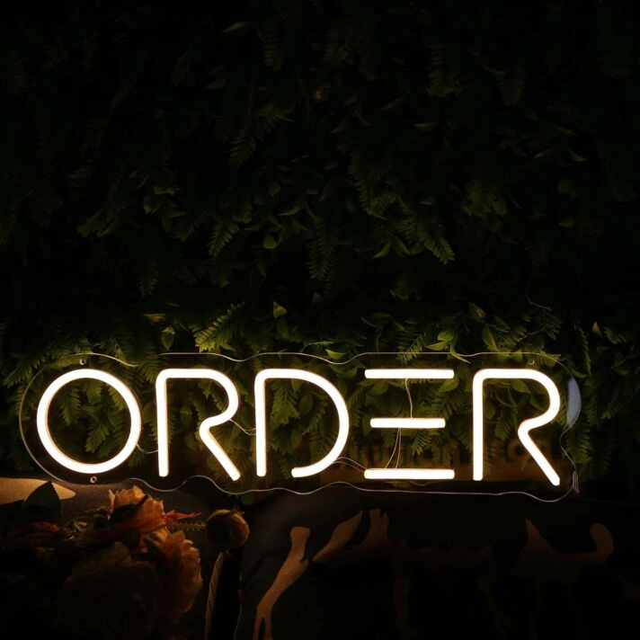 Order Yellow Neon Sign