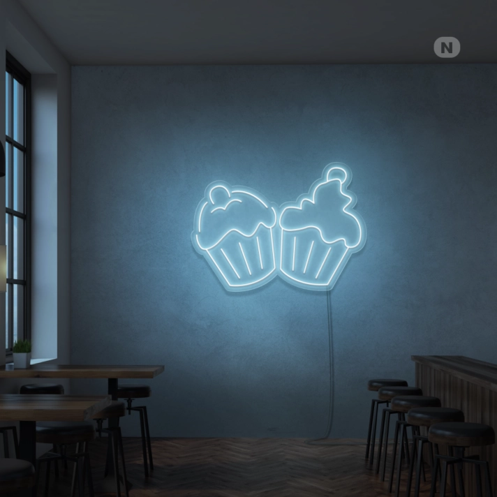 Neon Cupcakes Signs