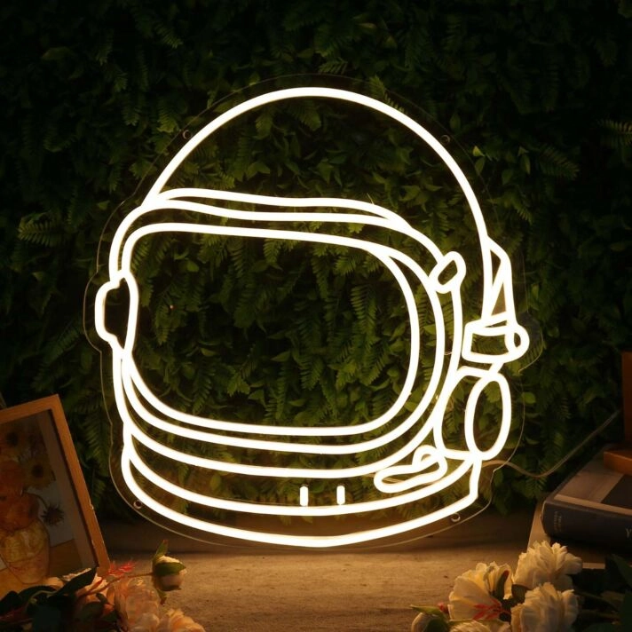 Astronaut Helmet Custom Neon Sign