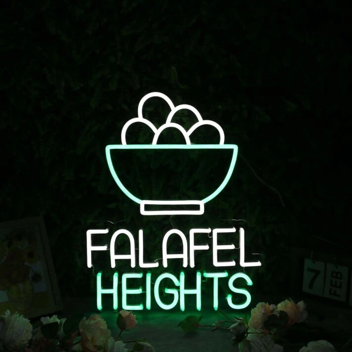 Falafel Heights Custom Neon Sign
