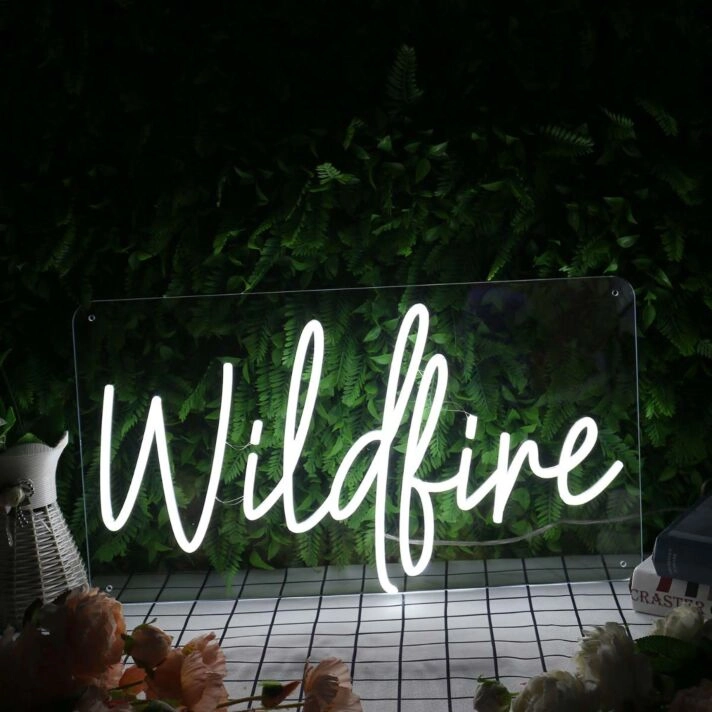 Wildfire White Neon Sign
