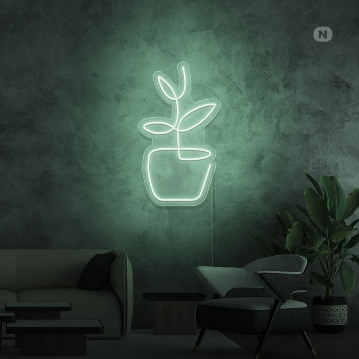 Flowerpot Neon Sign