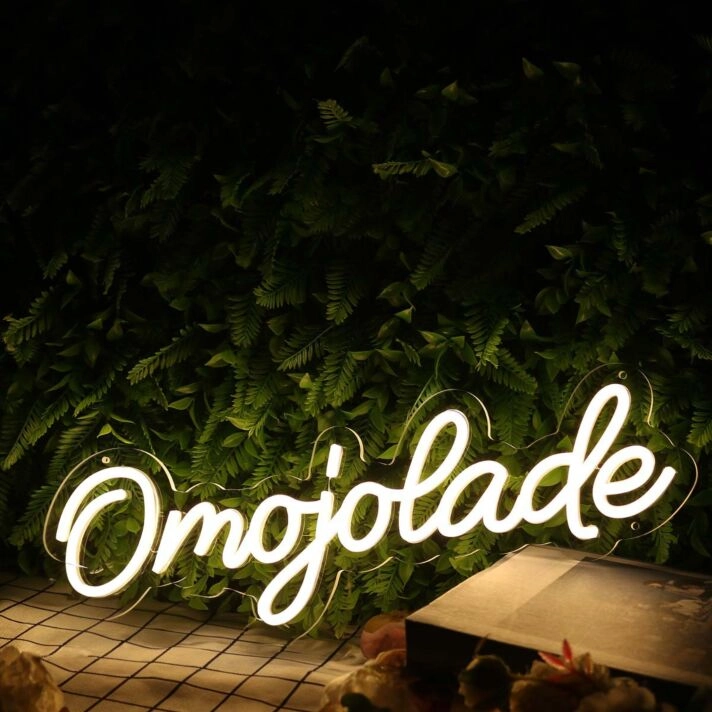 Omojolade Yellow Neon Sign