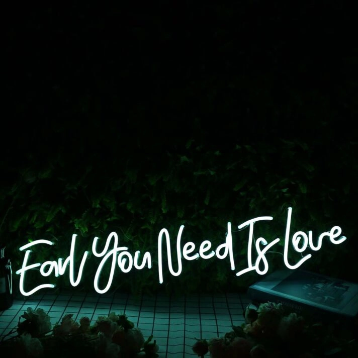 Earl You Need Is Love Blue Neon Sign