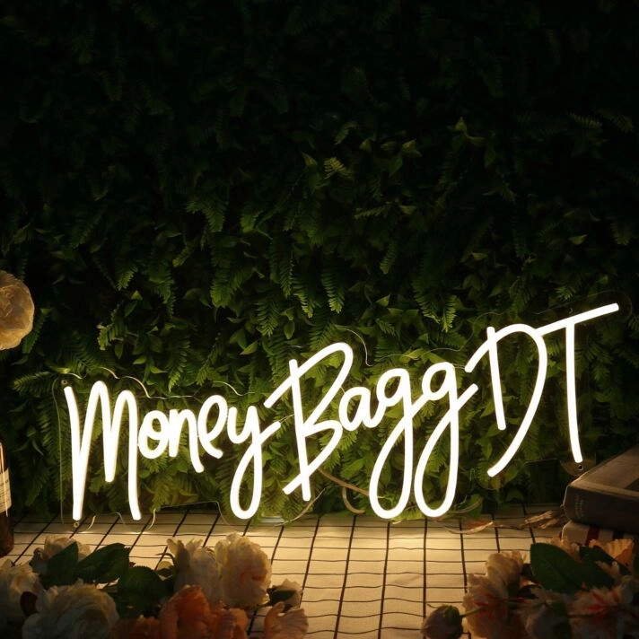 Money Bagg DT Yellow Neon Sign
