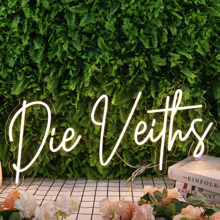 Die Veiths Yellow Neon Sign