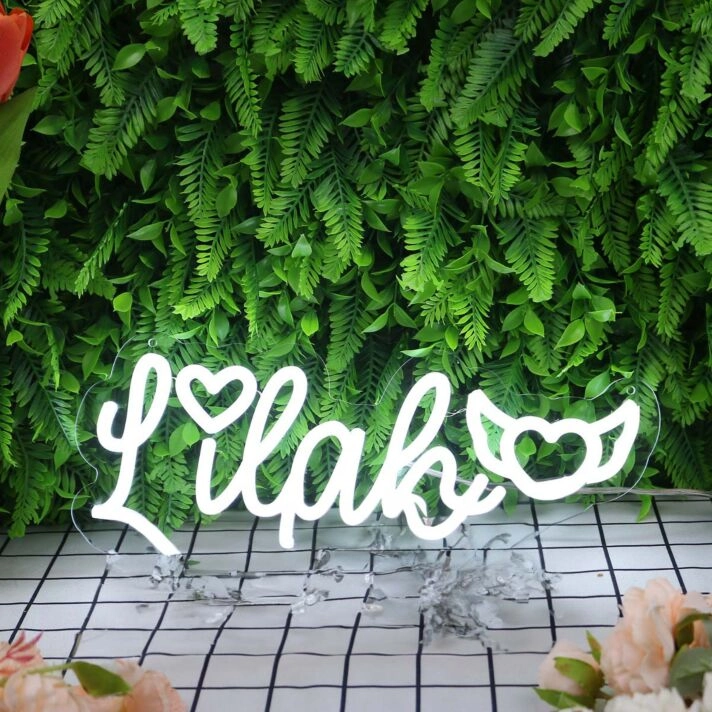 Lilah White Neon Sign