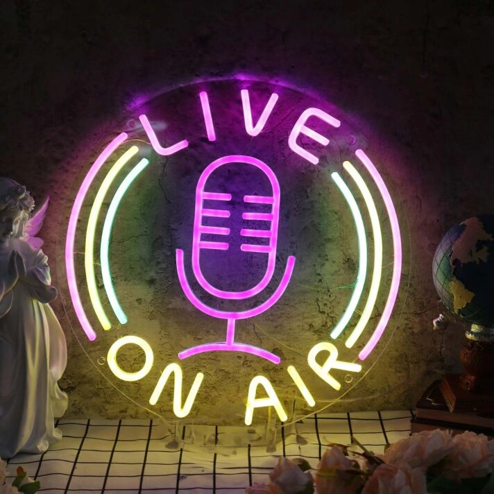 Live On Air Custom Neon Sign