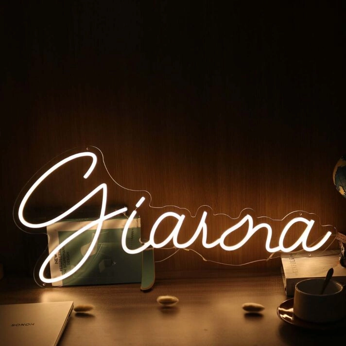 Gianna Yellow Neon Sign