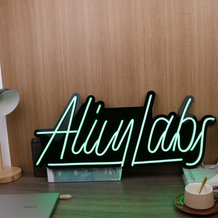 Alily Labs Green Neon Sign