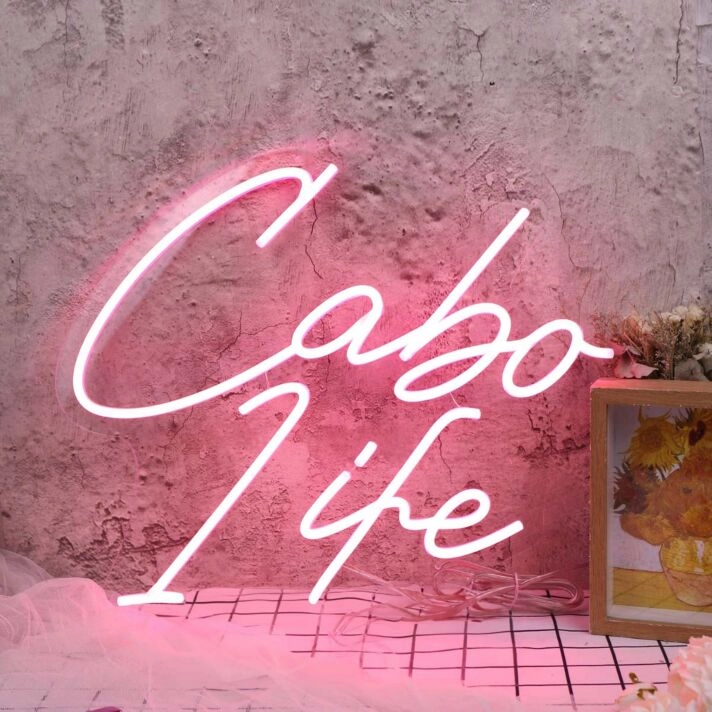 Cabo Life Red Neon Sign