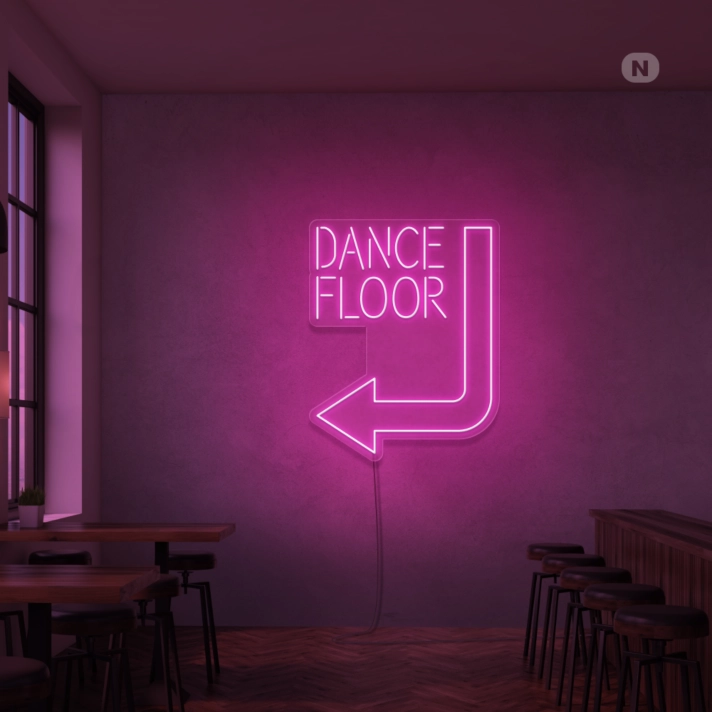 Customize Dance Floor Neon Sign