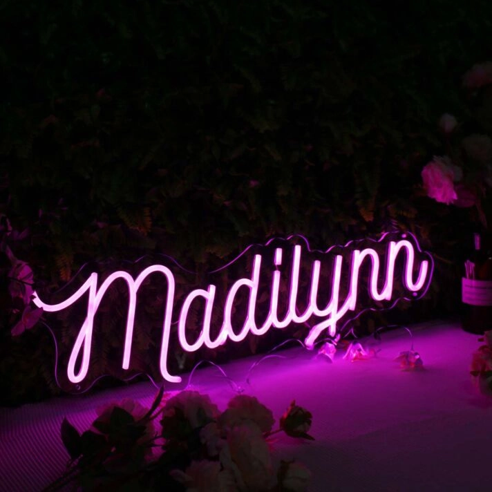 Madilynn Purple Neon Sign