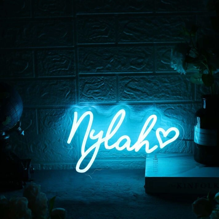 Nylah Blue Neon Sign