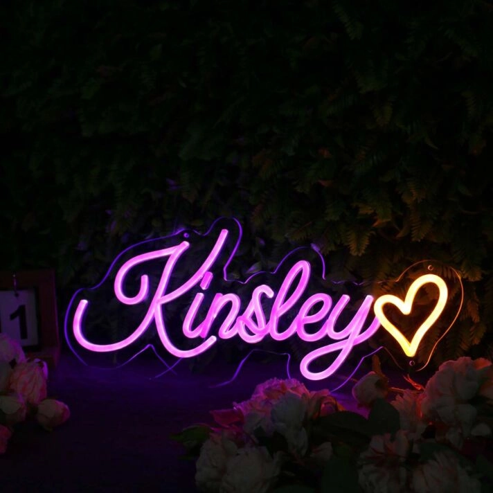Kinsley Pink Neon Sign