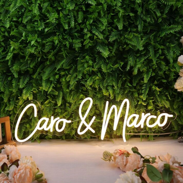 Caro And Marco Yellow Neon Sign
