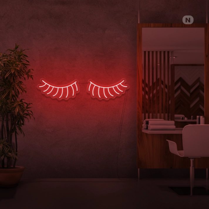 Eyelash Neon Sign