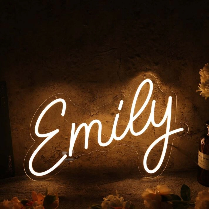 Yellow Emily Neon Sign