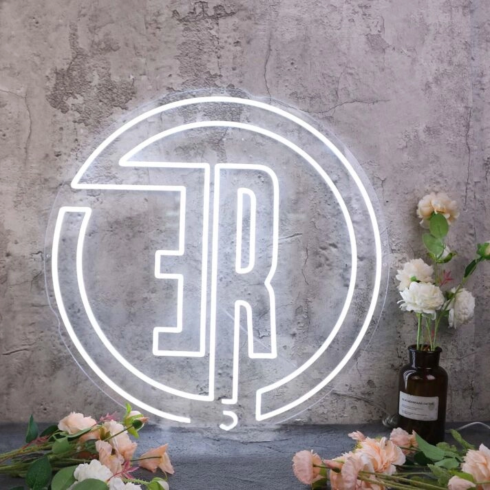 Aesthetic ER White Neon Sign