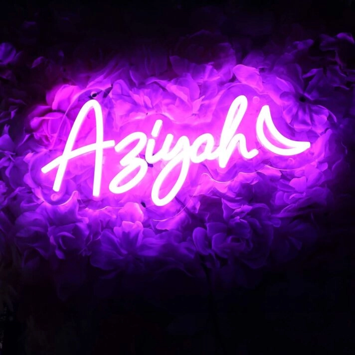 Ariyah Purple Neon Sign