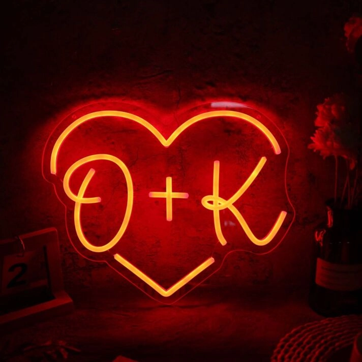 OK Heart Neon Sign