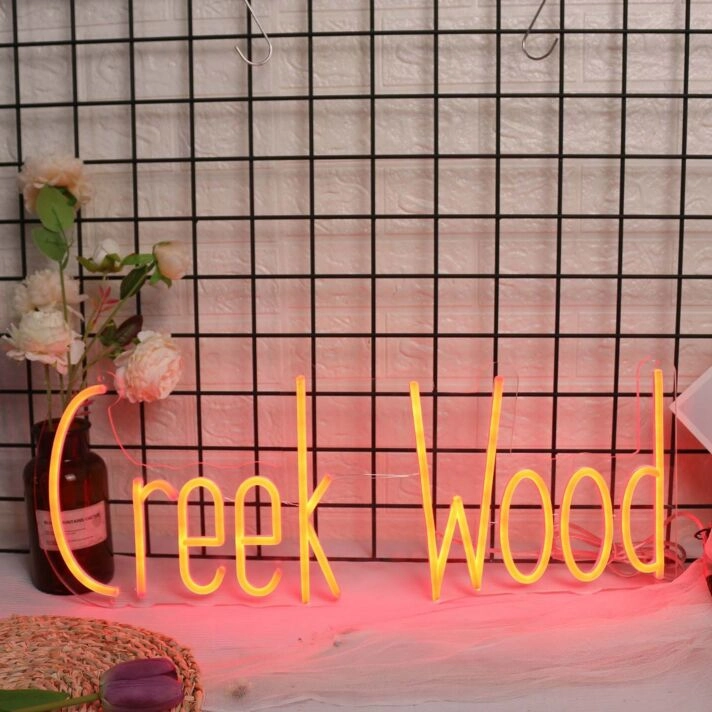 Creek Wood Red Neon Sign