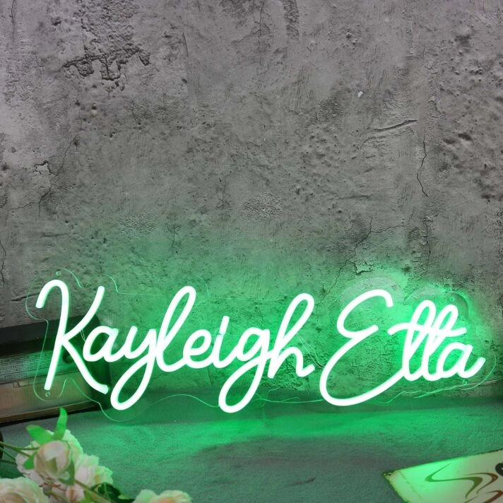 Kayleigh Etta Green Neon Sign