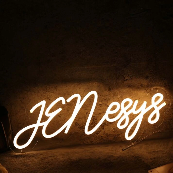 Jenesys Yellow Neon Sign