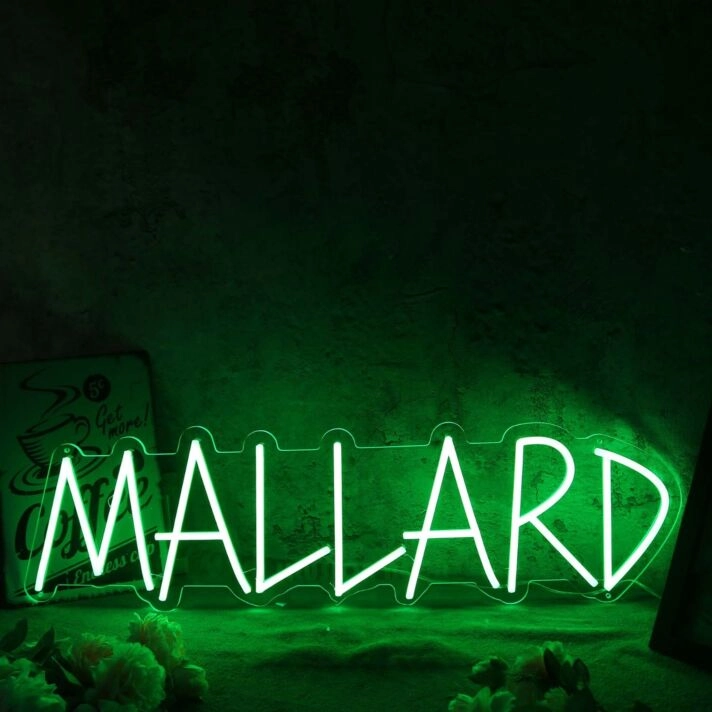 Mallarf Green Neon Sign