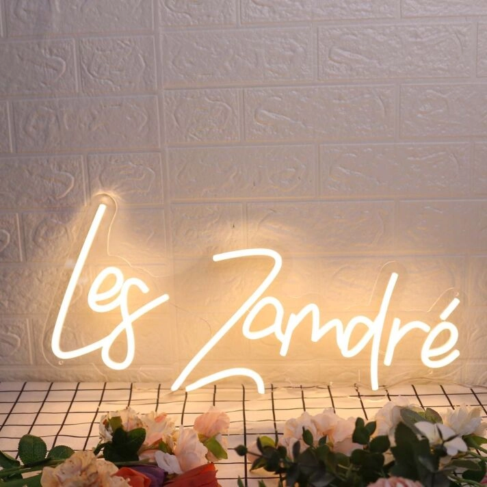 Les Zamdre Yellow Neon Sign