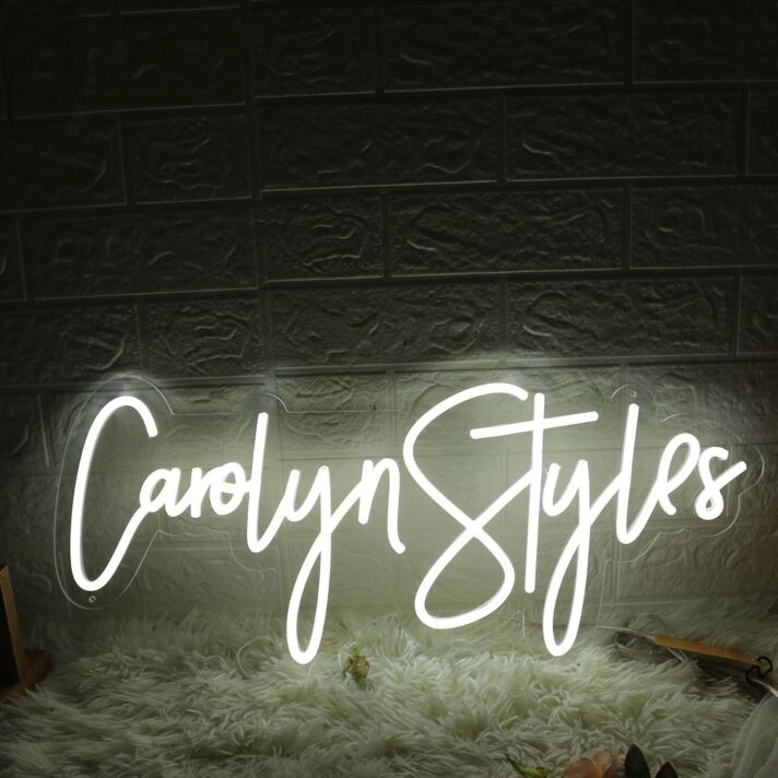Carolyn Styles White Neon Sign