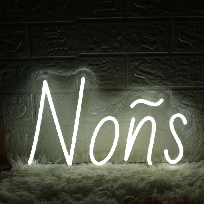 Nons White Neon Sign