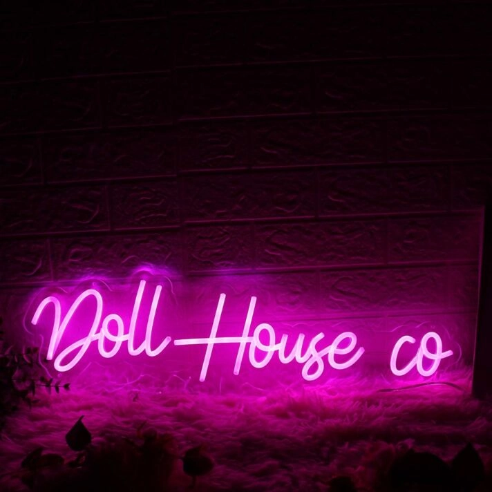 Doll House Co Pink Neon Sign
