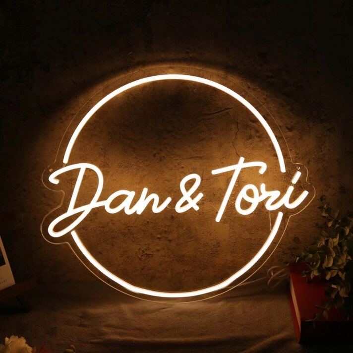 Dan And Tori Yellow Neon Sign