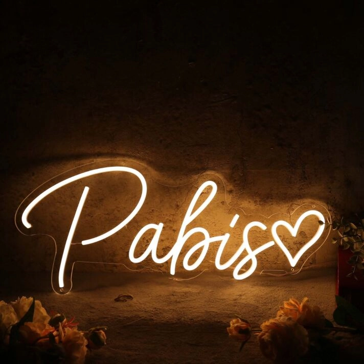 Pabis Yellow Neon Sign