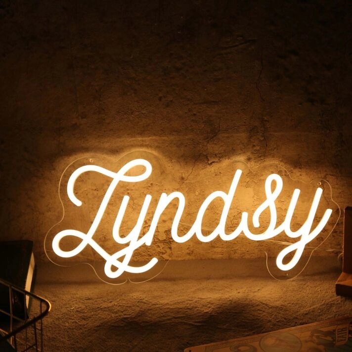 Lyndsy Yellow Neon Sign