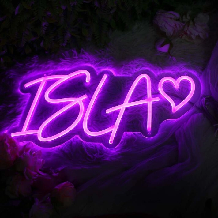 ISlA Purple Neon Sign